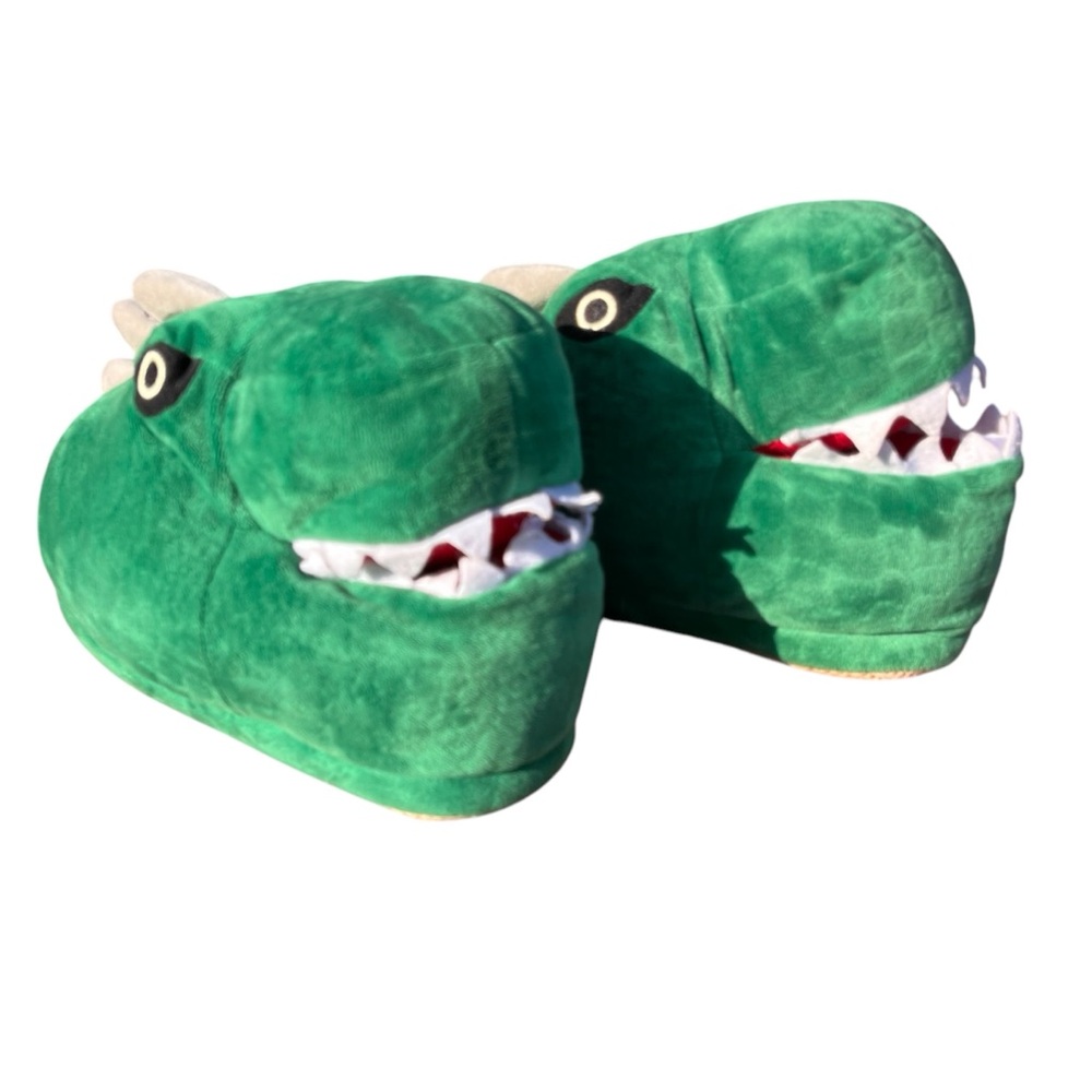 Old Navy Monster Dino Slippers  Kids XL 3-4 Slippers